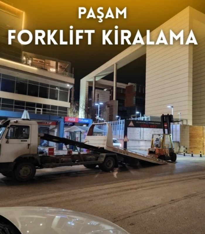 Kırkkonaklar kiralık forklift hizmeti veren Paşam Forklift Kiralama sahada çalışma