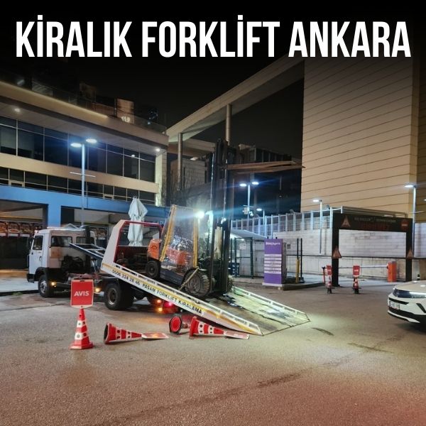 Kırkkonaklar bölgesinde günlük forklift kiralama hizmeti sunan forklift aracı